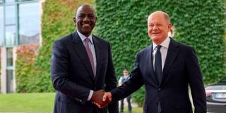 Olaf Scholz and William Ruto