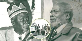 Jaramogi Oginga Odinga and Mzee Jomo Kenyatta