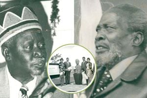 Jaramogi Oginga Odinga and Mzee Jomo Kenyatta