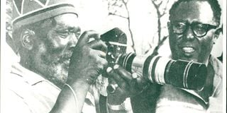 Mzee Jomo Kenyatta and Joseph Murumbi