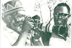 Mzee Jomo Kenyatta and Joseph Murumbi