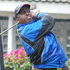 Vincent Wang'ombe tees off at the 10th tee 