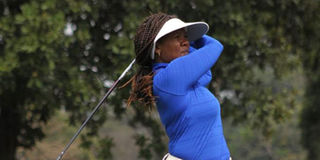Vet Lab's Lady Captain Rachael Ndei in action